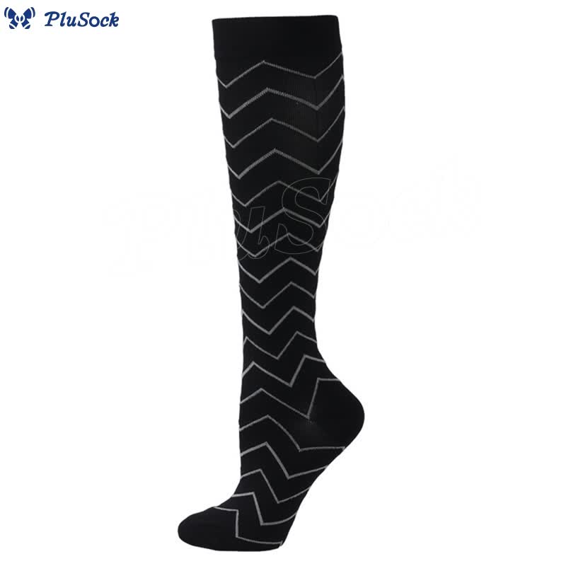 Wave Grid Compression Socks(3 Pairs)