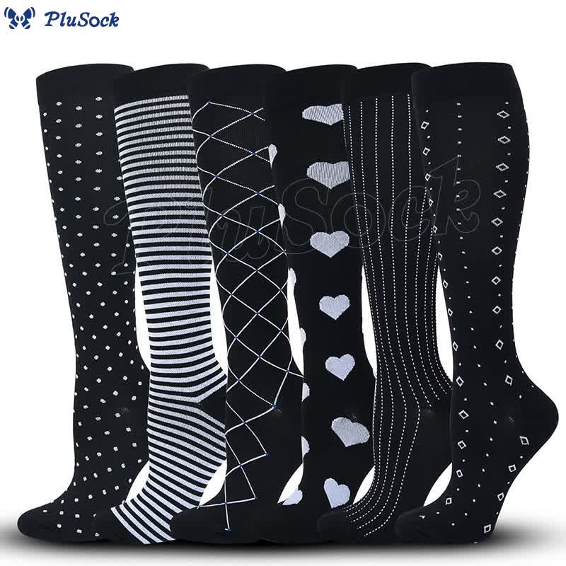 Lines Love Stripes Compression Socks(6 Pairs)