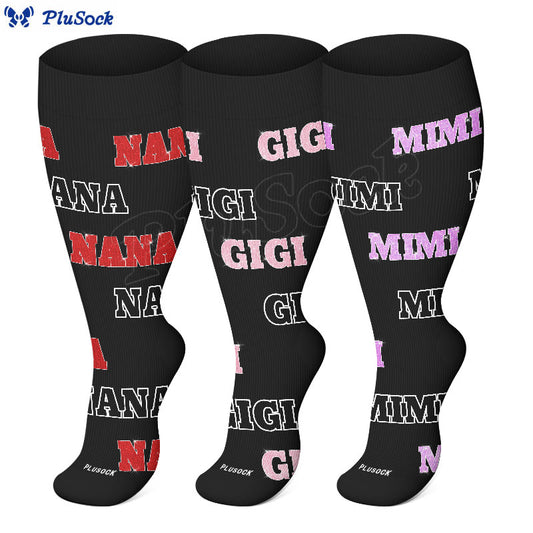 Plus Size Nana Gigi Compression Socks(3 Pairs)