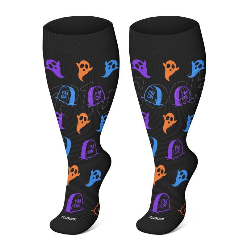 FREE Today: Plus Size Halloween Series Compression Socks