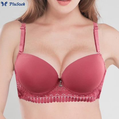 Plus Size Sexy Lace Underwire Bra