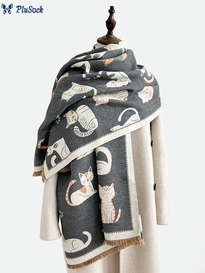 Soft Large Cat Scarf