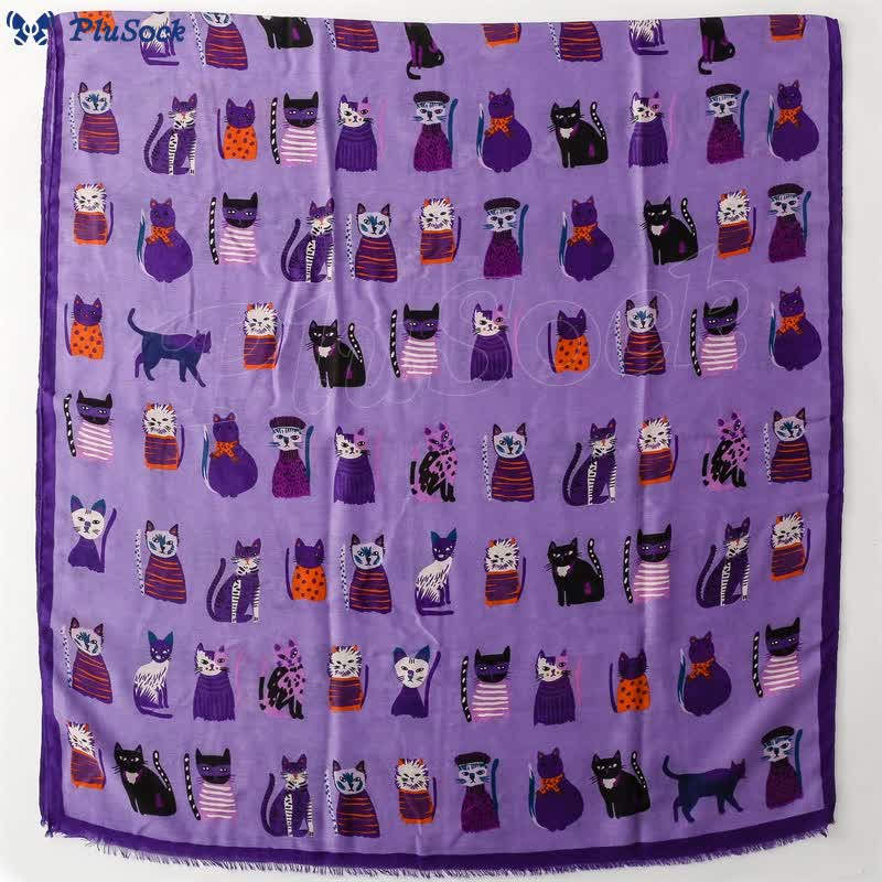 Cut Cat Warm Scarf