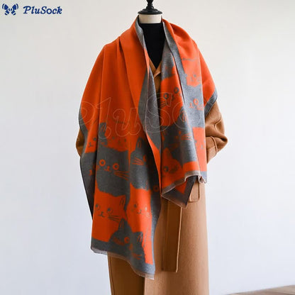 Warm Lovely Winter Blanket Scarf