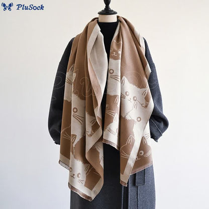 Warm Lovely Winter Blanket Scarf