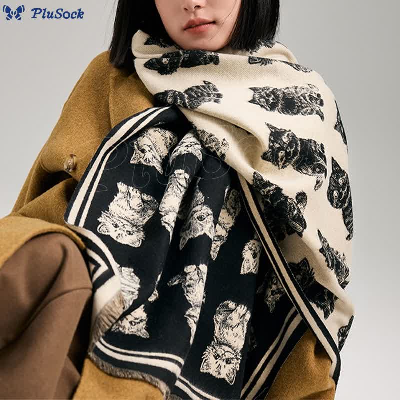 Adorable Animal Long Blanket Scarf