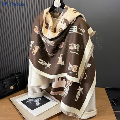 Cute Painting Blanket Scarf