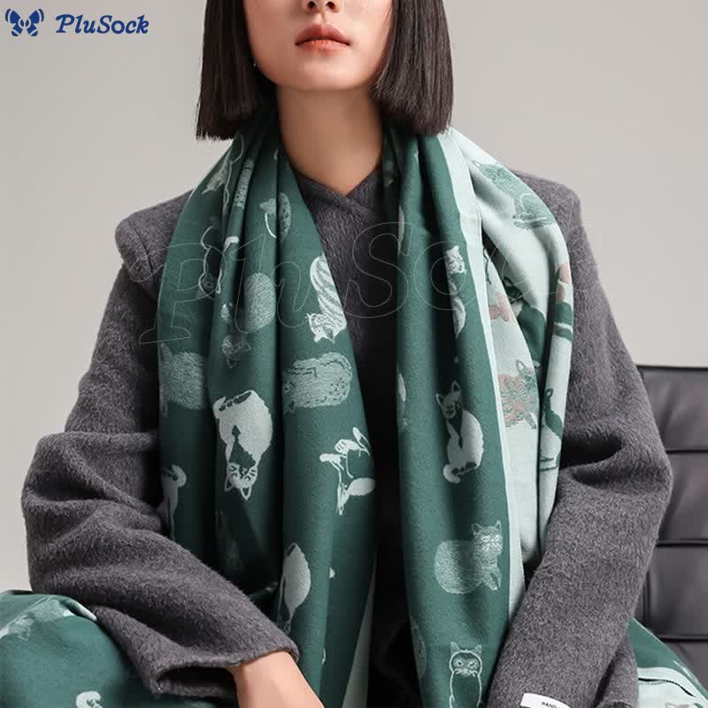 Stylish Cat Soft Blanket Scarf