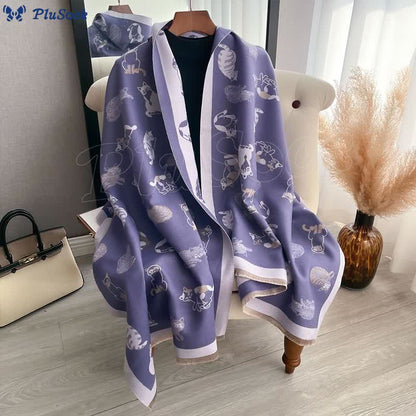 Stylish Cat Soft Blanket Scarf