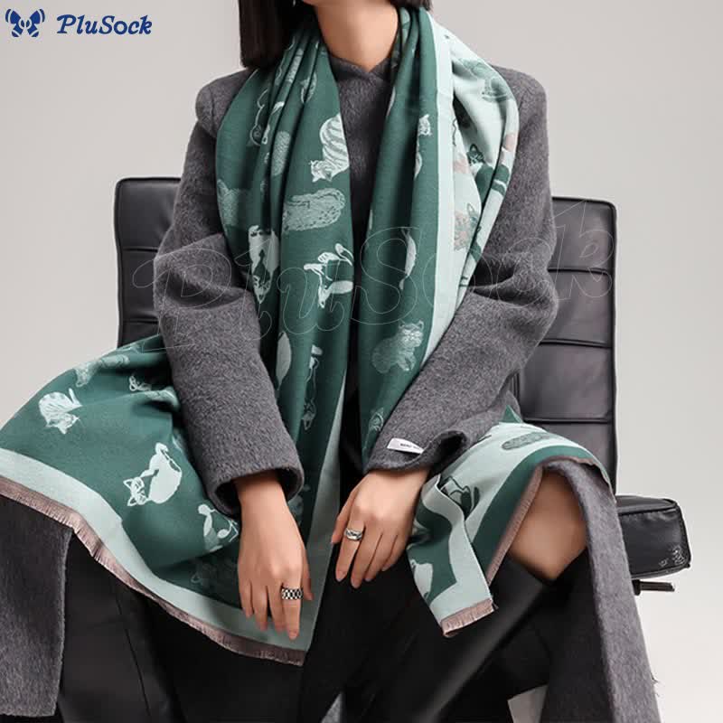 Stylish Cat Soft Blanket Scarf