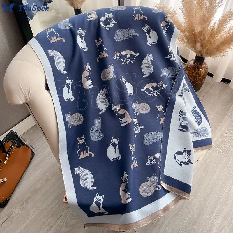 Stylish Cat Soft Blanket Scarf