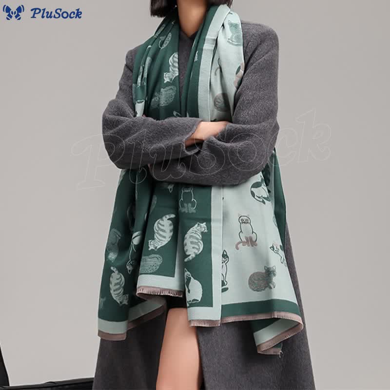 Stylish Cat Soft Blanket Scarf