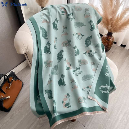 Stylish Cat Soft Blanket Scarf