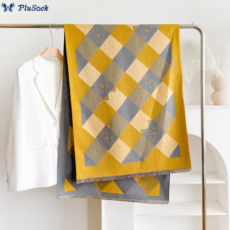 Geometric Square Blanket Scarf