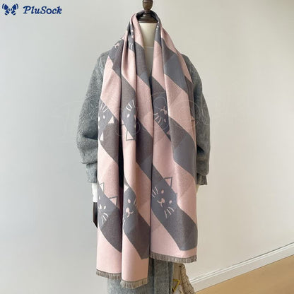 Geometric Square Blanket Scarf