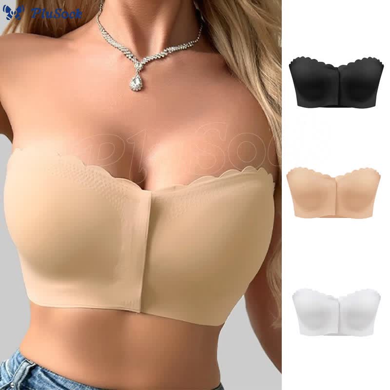 Strapless Front Closure Wireless Bra