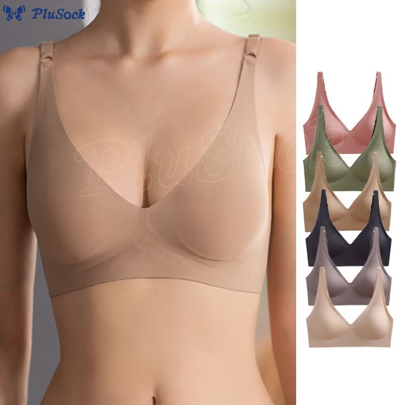 Wirefree Seamless Invisible Deep V Bra