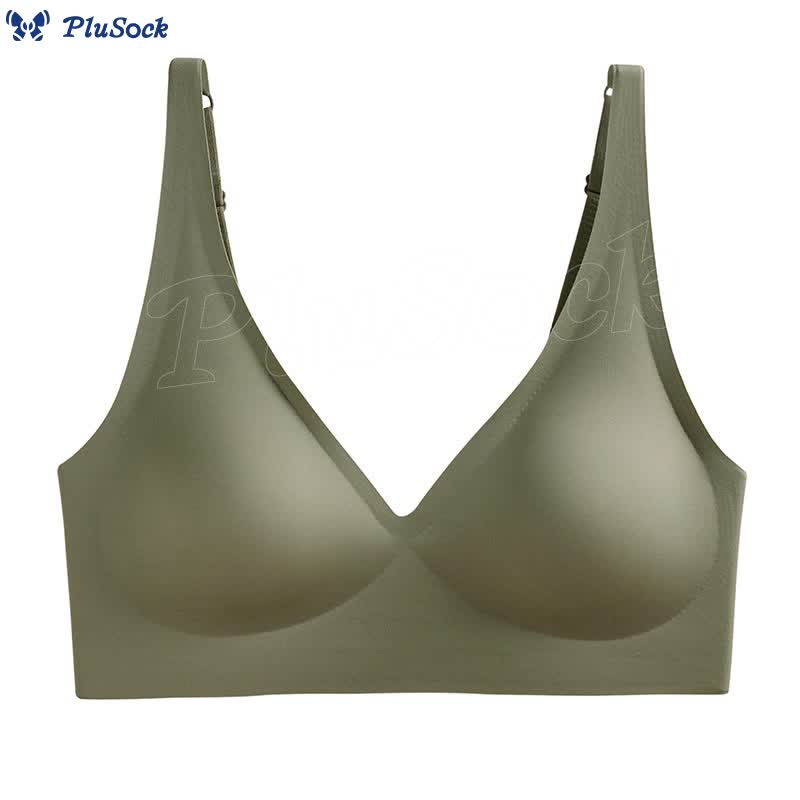 Wirefree Seamless Invisible Deep V Bra