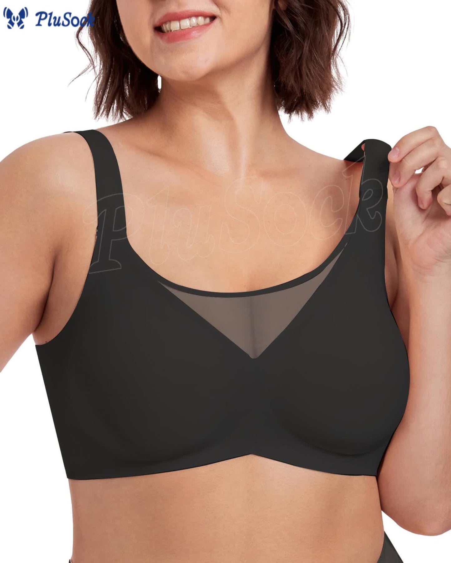 Plus Size Smooth Seamless Wireless Bra