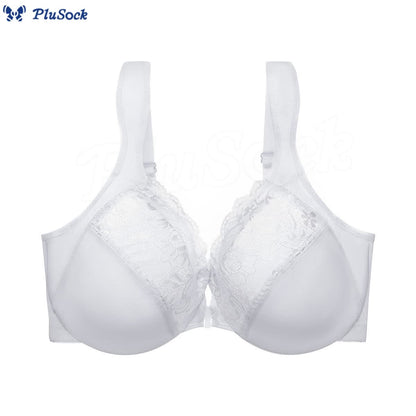 Plus Size Wide Strap Front Closure Underwire  Bra