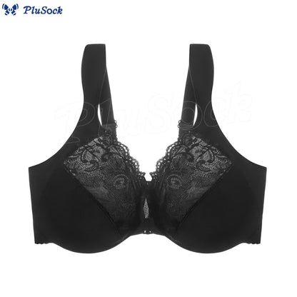 Plus Size Wide Strap Front Closure Underwire  Bra