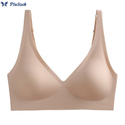 Wirefree Seamless Invisible Deep V Bra