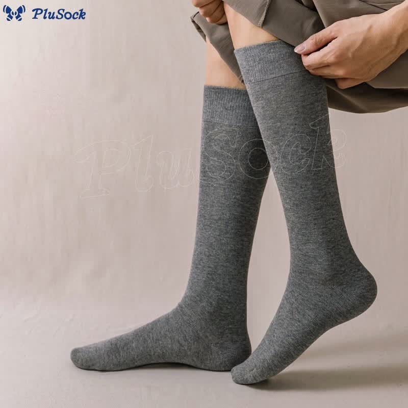 Plus Size Decent Knee High Socks(5 Pairs)