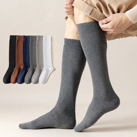 Plus Size Decent Knee High Socks(5 Pairs)