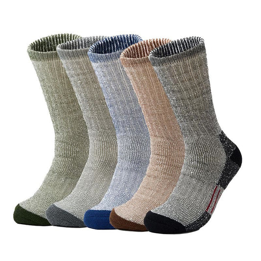 Plus Size Chunky Needle Soft Crew Socks(5 Pairs)