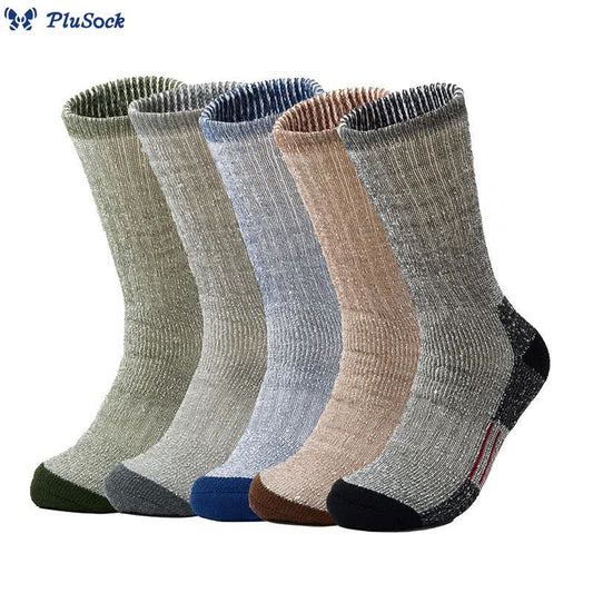 Plus Size Chunky Needle Soft Crew Socks(5 Pairs)