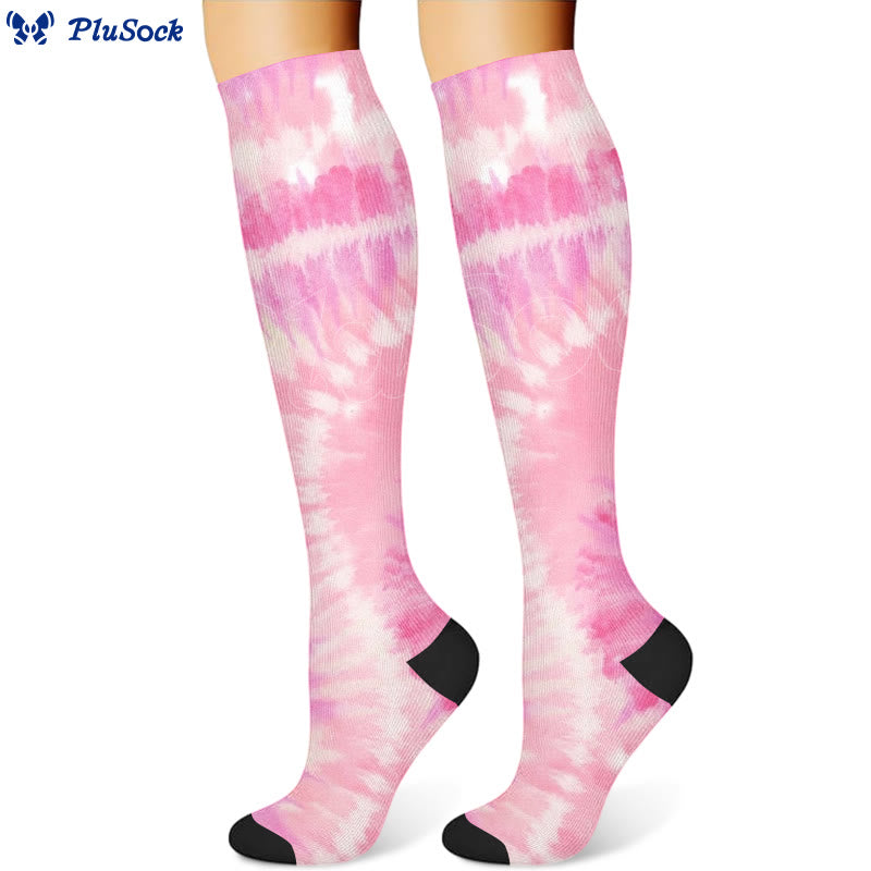 Fashion Tie Dye Compression Socks(3 Pairs)