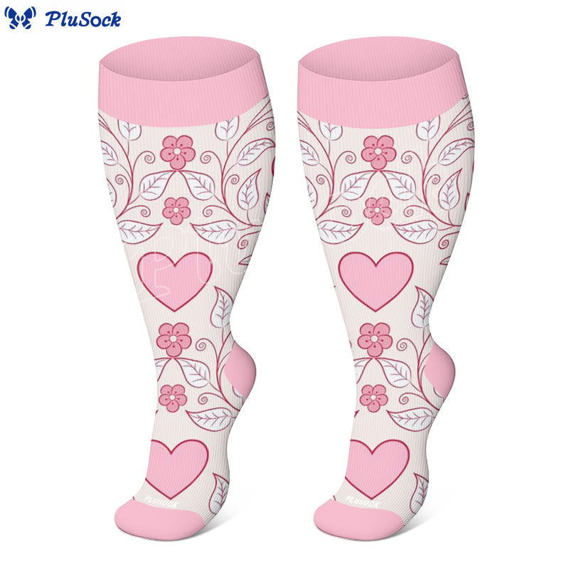 Plus Size Love Ring Compression Socks(3 Pairs)