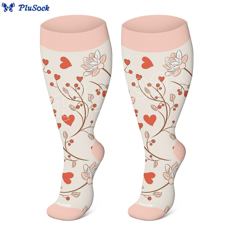 Plus Size Love Ring Compression Socks(3 Pairs)