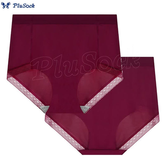 Plus Size High Waist Lace Panty(3 Packs)