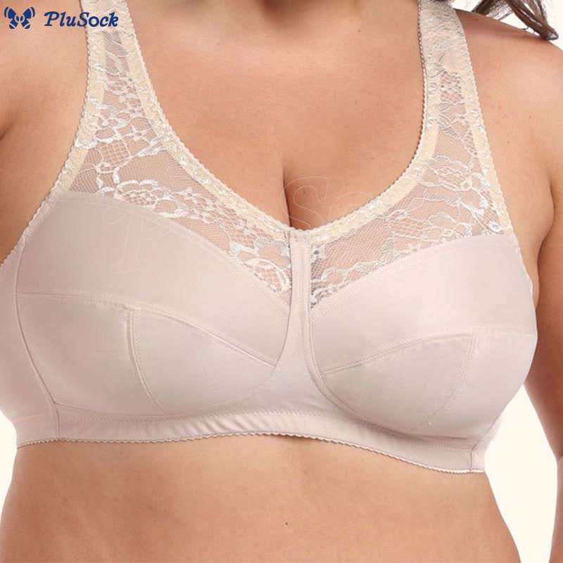 Plus Size Ultra Thin Wireless Full Coverage Bra