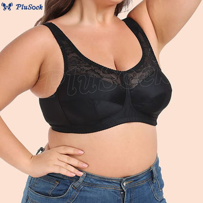 Plus Size Ultra Thin Wireless Full Coverage Bra