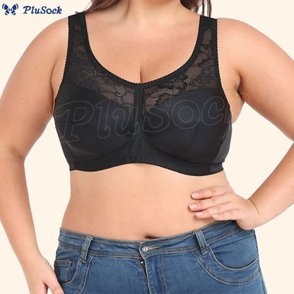 Plus Size Ultra Thin Wireless Full Coverage Bra