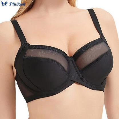 Plus Size Mesh Underwire Bra