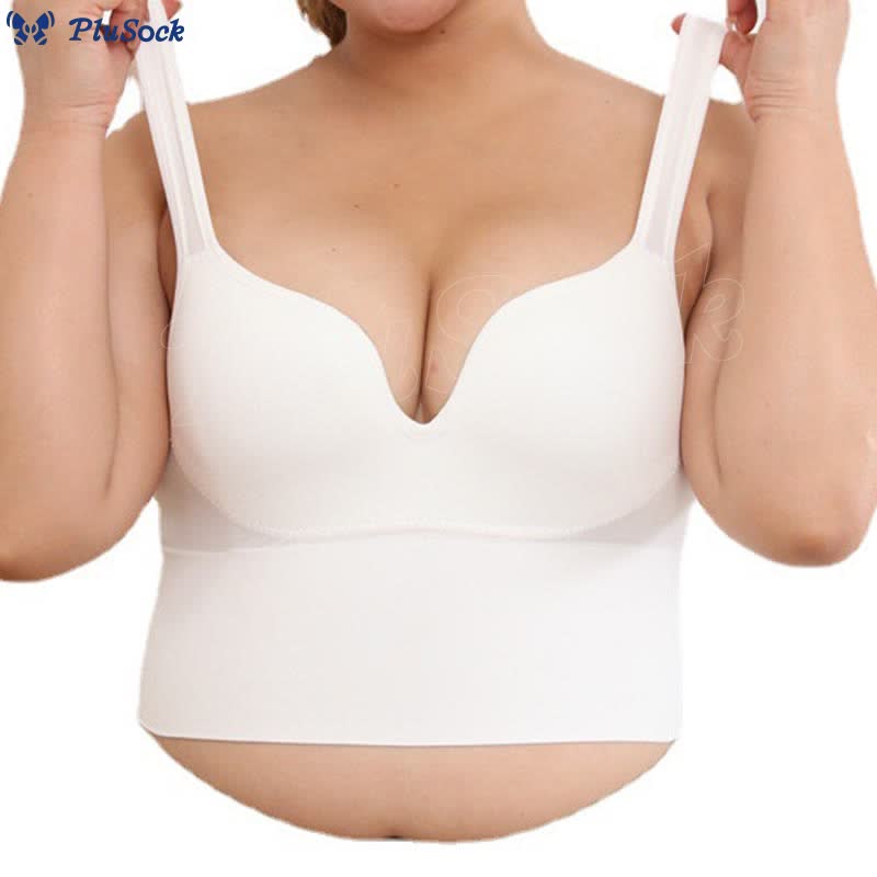 Straps Plus Size Sports Wireless Bra