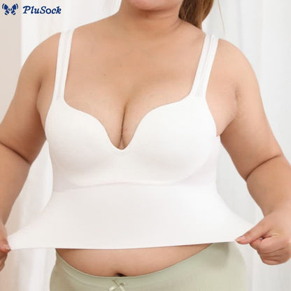 Straps Plus Size Sports Wireless Bra