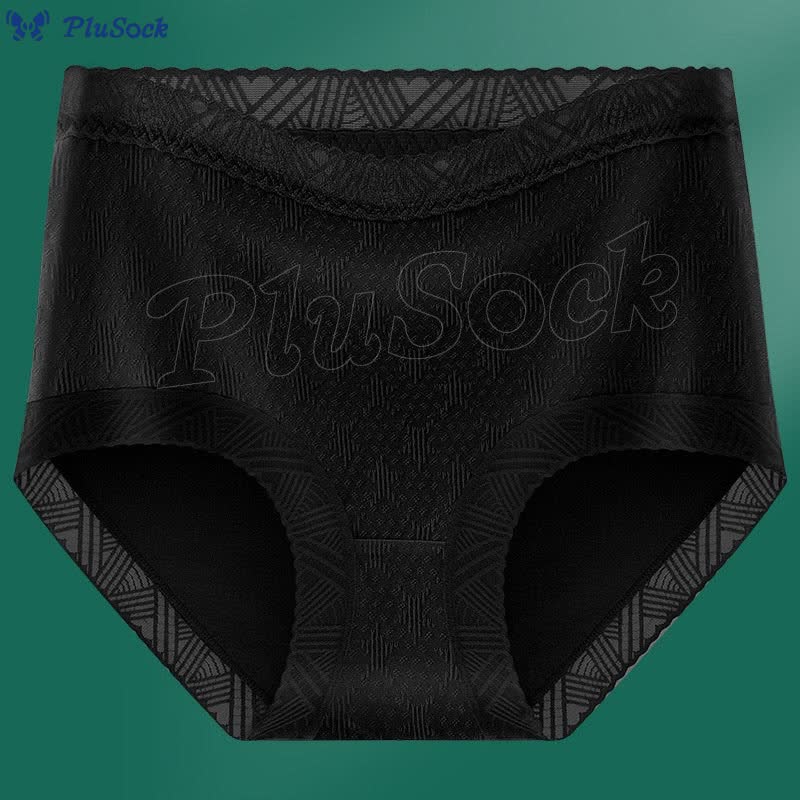 Plus Size Lace High Waist Panty(3 Packs)