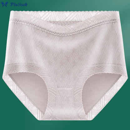 Plus Size Lace High Waist Panty(3 Packs)