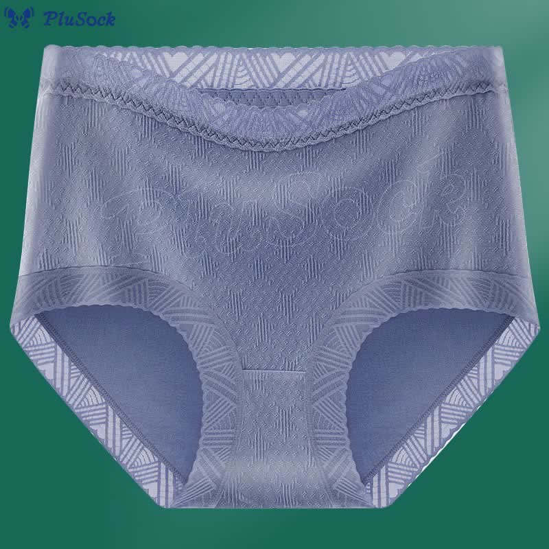 Plus Size Lace High Waist Panty(3 Packs)