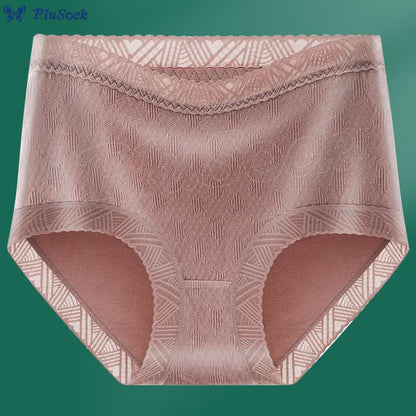 Plus Size Lace High Waist Panty(3 Packs)