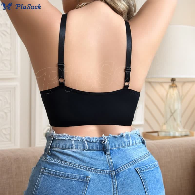 Plus Size Lace Trendy Wireless Bra