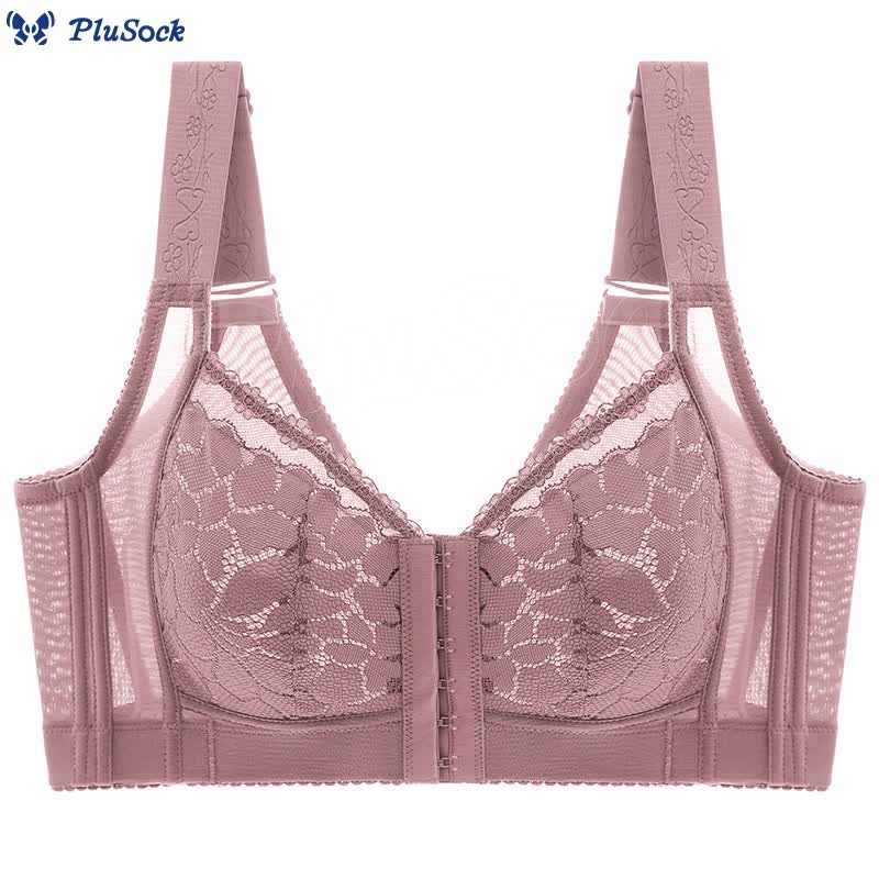 Plus Size Front Closure Lifting Wireless Bra