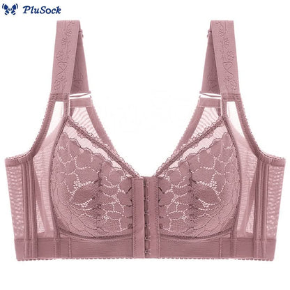 Plus Size Front Closure Lifting Wireless Bra