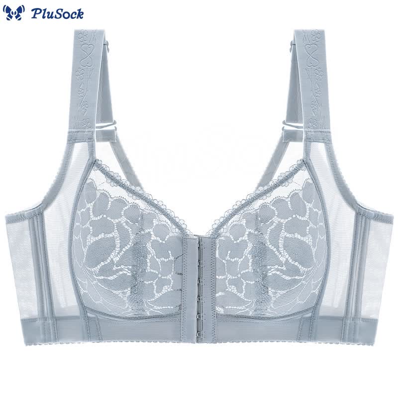 Plus Size Front Closure Lifting Wireless Bra