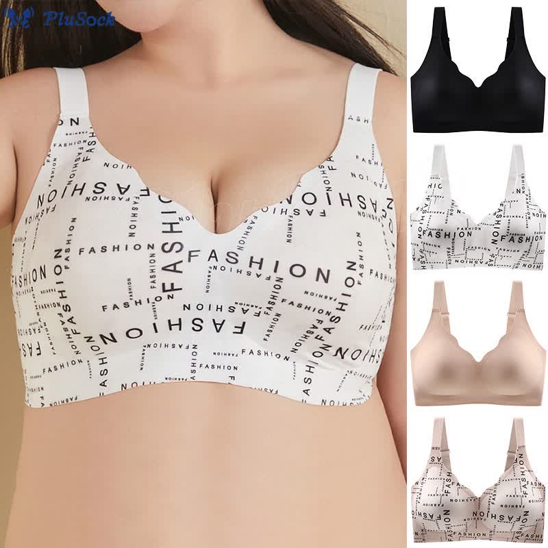 Plus Size Seamless Smooth Wireless Bra