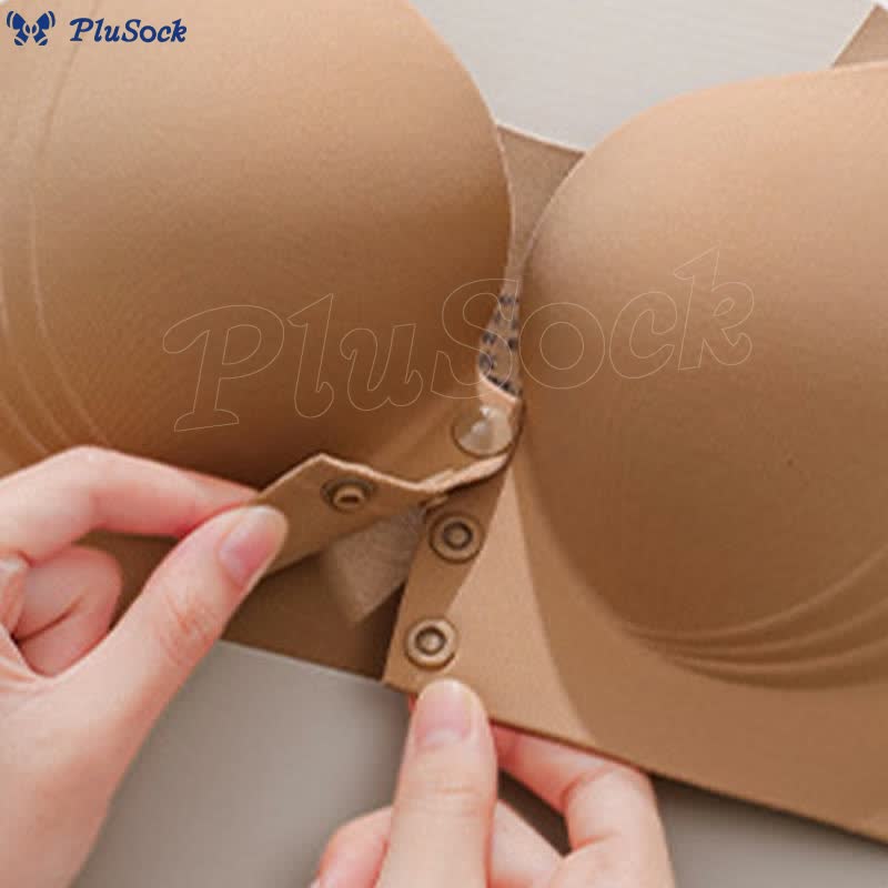 Plus Size Front Closure Seamless Wireless Bra